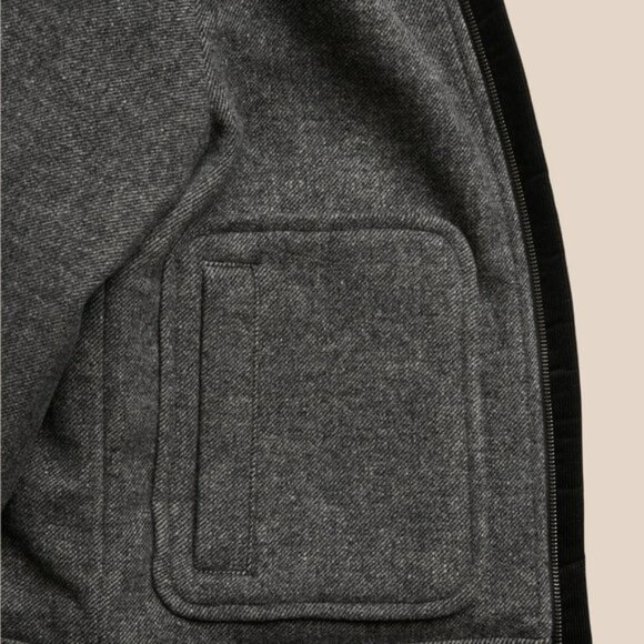 Banana Republic Wool Blend Short Jacket size L Heather Gray - Picture 4 of 6